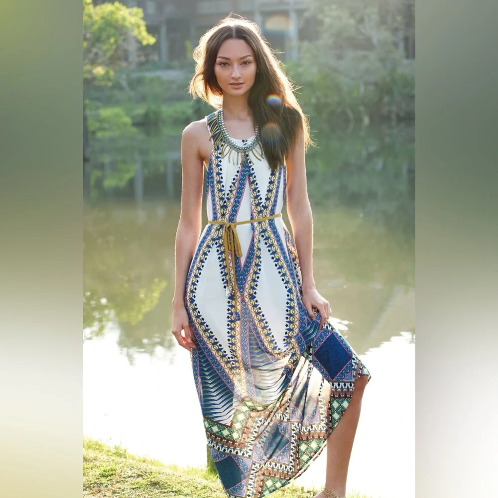 Anthropology Maeve Pakpao Maxi Dress size 6 - Picture 3 of 7